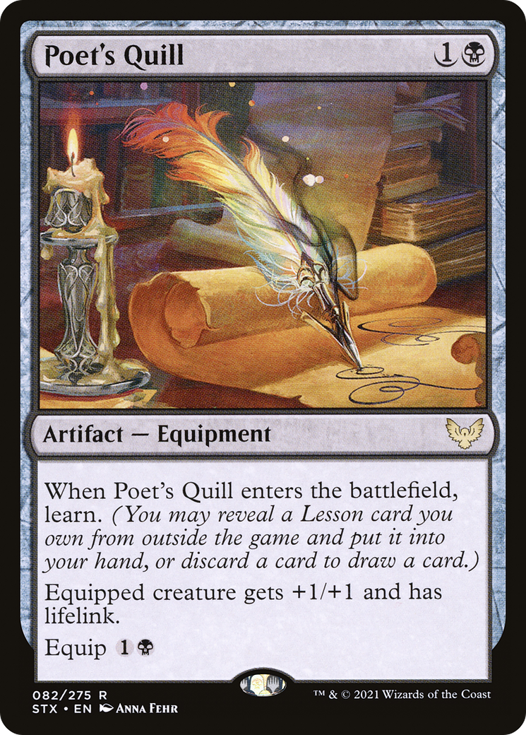 {R} Poet's Quill [Strixhaven: School of Mages][STX 082]