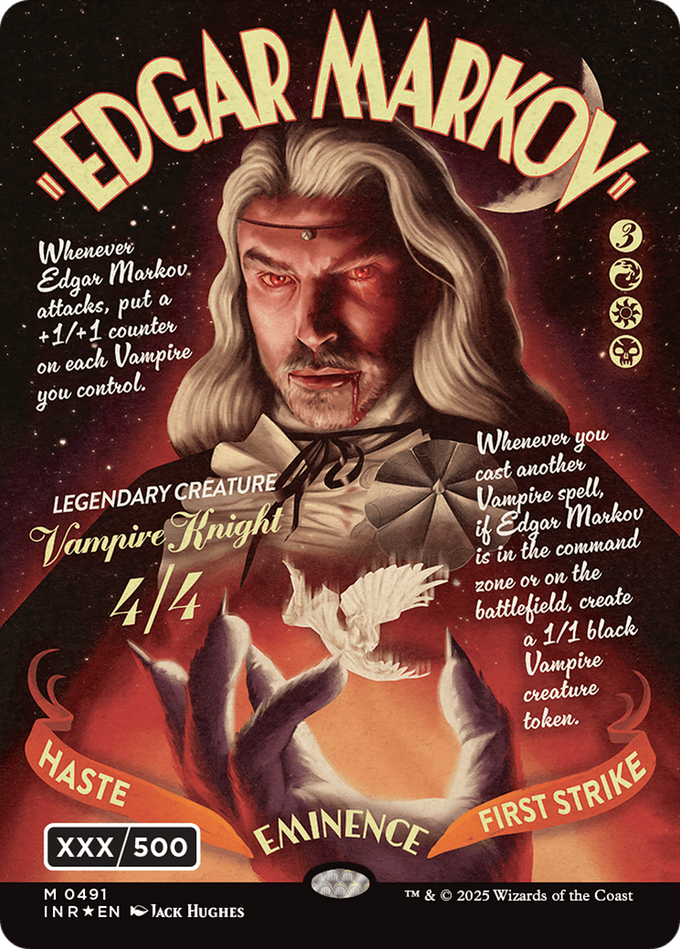 {R} Edgar Markov (Showcase) (Serial Numbered) (Double Rainbow Foil) [Innistrad Remastered][INR 491]