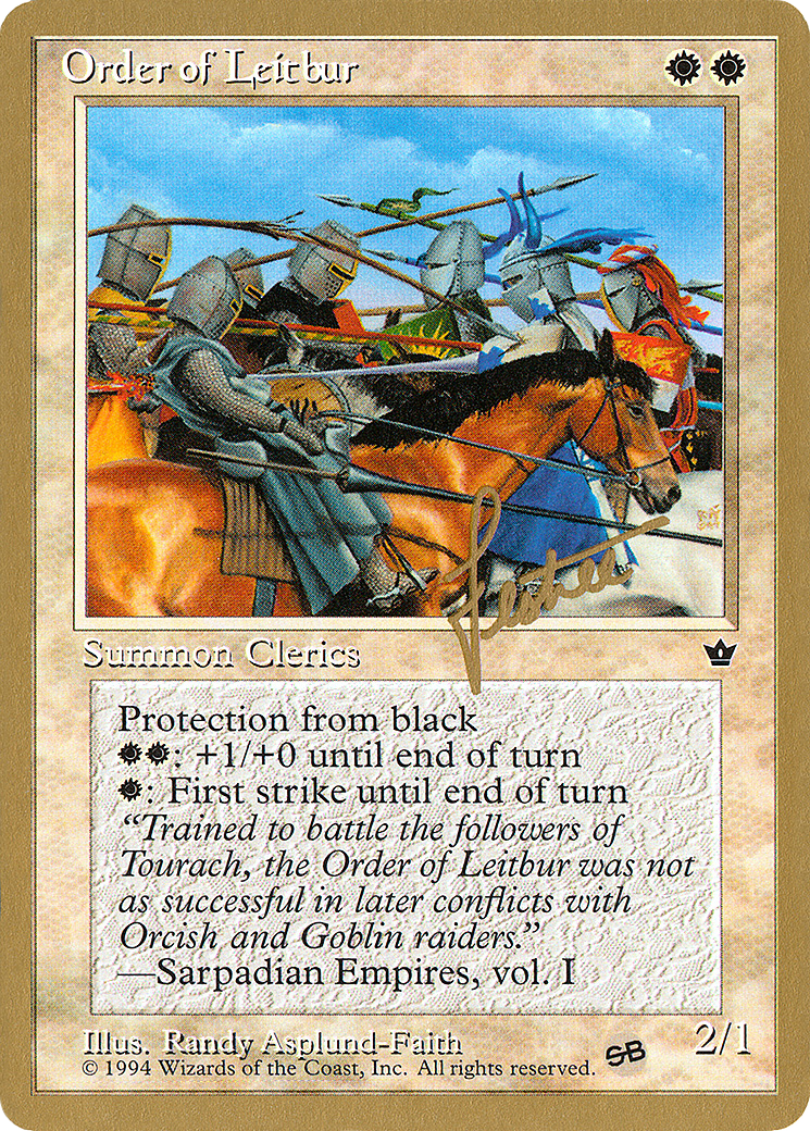 {C} Order of Leitbur (Group) (Bertrand Lestree) (SB) [Pro Tour Collector Set][GB PTC BL16CSB]