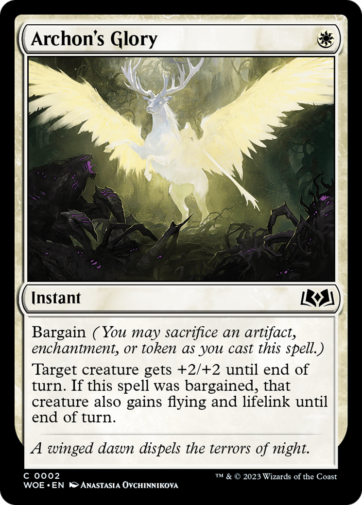 {@C} Archon's Glory [Wilds of Eldraine][WOE 002]
