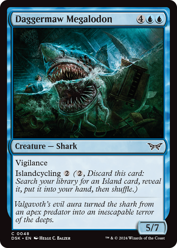 {@C} Daggermaw Megalodon [Duskmourn: House of Horror][DSK 048]