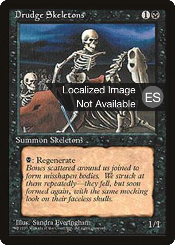 {F} Drudge Skeletons [Fourth Edition (Foreign Black Border)][FBB 4ED 133]