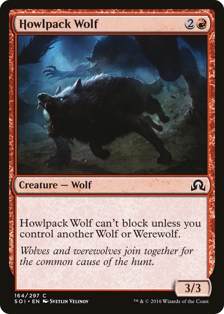 {C} Howlpack Wolf [Shadows over Innistrad][SOI 164]