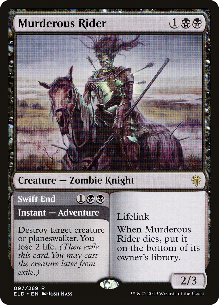 {R} Murderous Rider // Swift End [Throne of Eldraine][ELD 097]