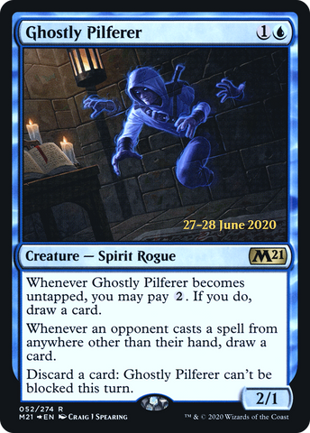 {R} Ghostly Pilferer [Core Set 2021 Prerelease Promos][PR M21 052]