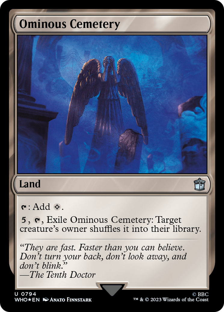 {C} Ominous Cemetery (Surge Foil) [Doctor Who][WHO 794]