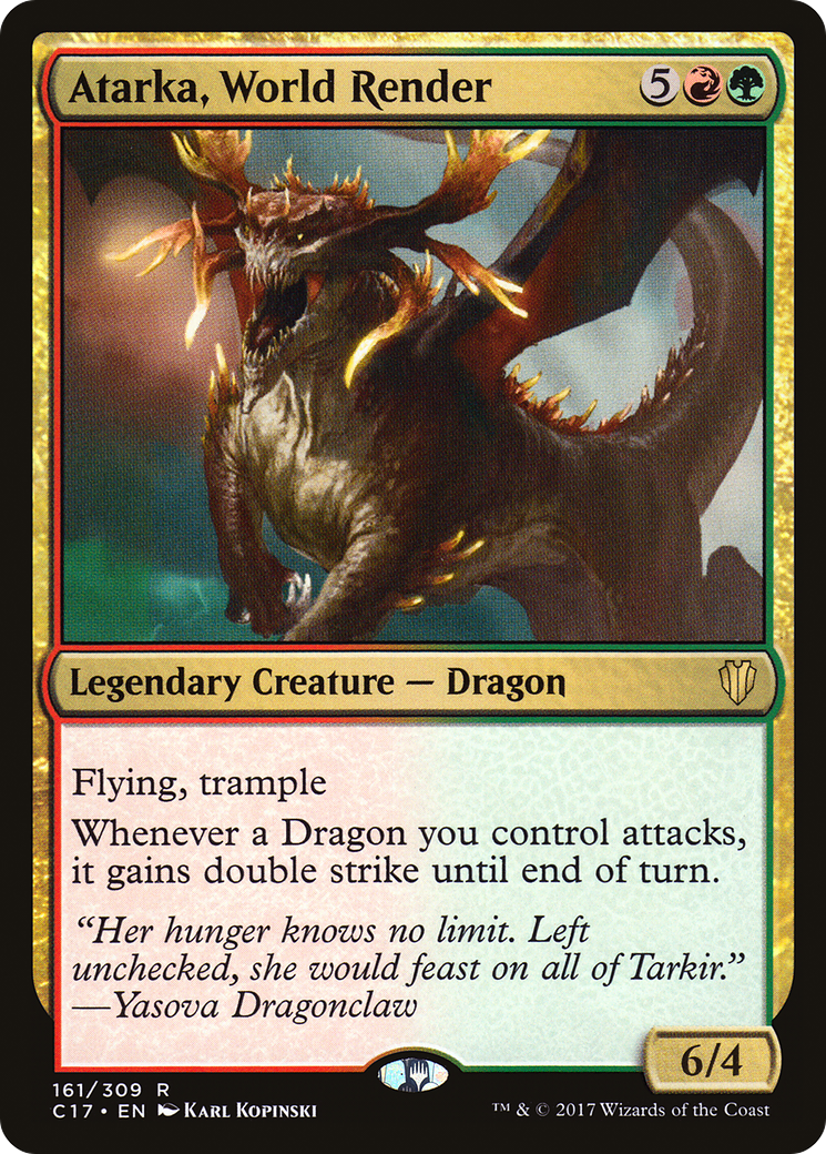 {R} Atarka, World Render [Commander 2017][C17 161]