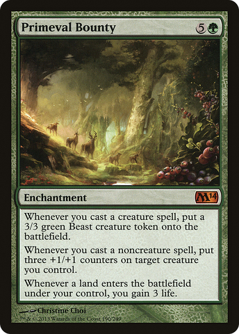 {R} Primeval Bounty [Magic 2014][M14 190]