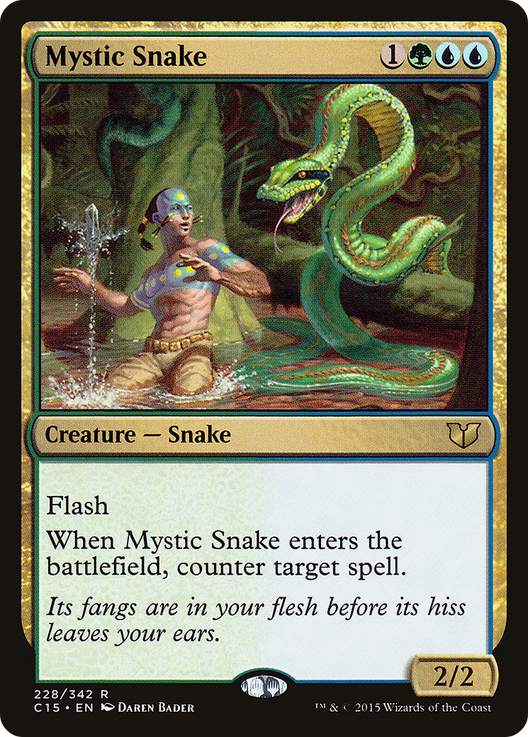 {R} Mystic Snake [Commander 2015][C15 228]