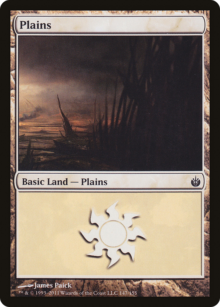 {B}[MBS 147] Plains (147) [Mirrodin Besieged]