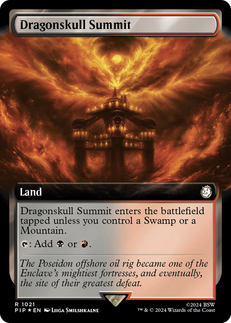 {R} Dragonskull Summit (Extended Art) (Surge Foil) [Fallout][PIP 1021]
