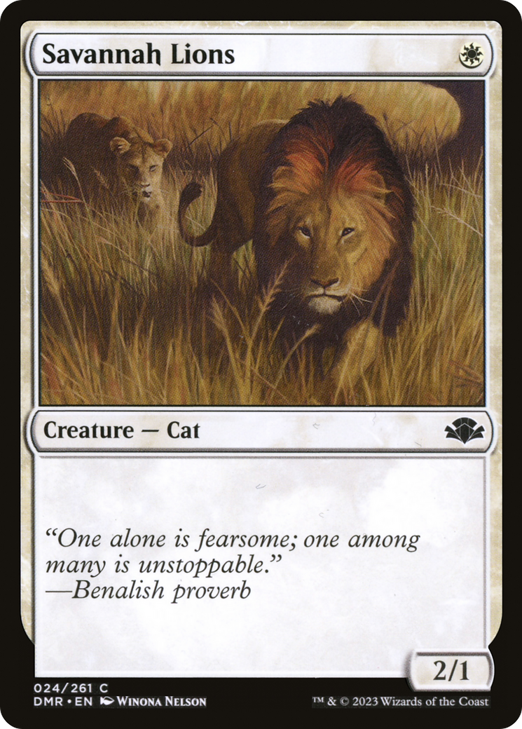 {C} Savannah Lions [Dominaria Remastered][DMR 024]