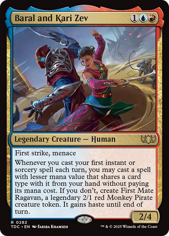{R} Baral and Kari Zev [Tarkir: Dragonstorm Commander][TDC 282]