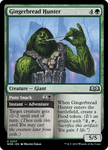 {@C} Gingerbread Hunter // Puny Snack [Wilds of Eldraine][WOE 227]