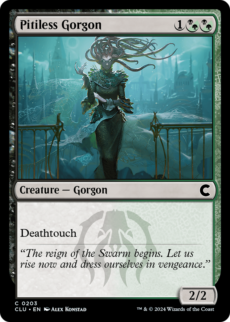 {C} Pitiless Gorgon [Ravnica: Clue Edition][CLU 203]