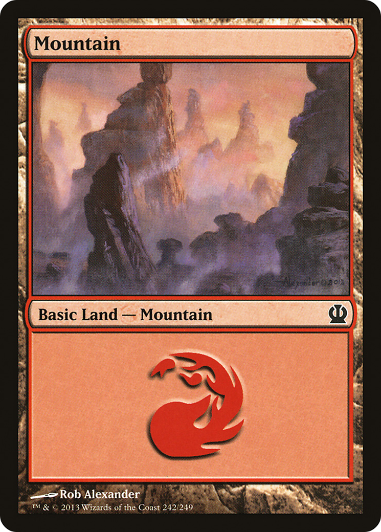 {B}[THS 242] Mountain (242) [Theros]