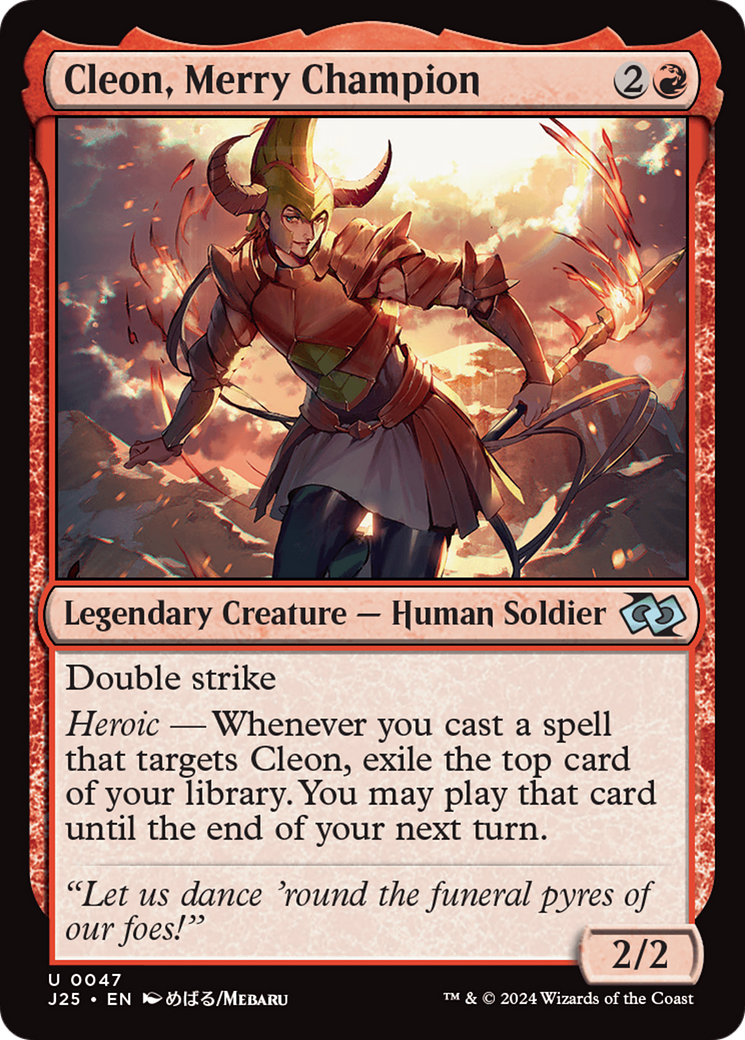 {C} Cleon, Merry Champion [Foundations Jumpstart][J25 047]