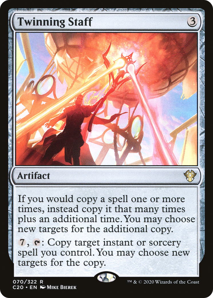 {R} Twinning Staff [Commander 2020][C20 070] - Misty Mountain Games