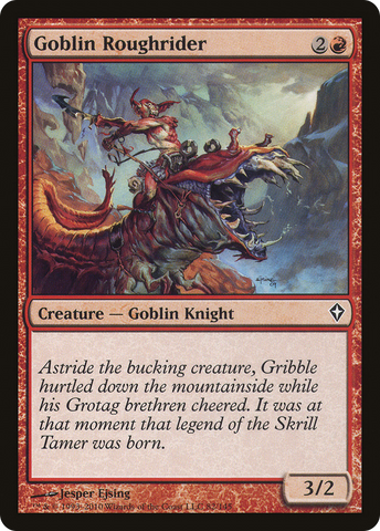 {C} Goblin Roughrider [Worldwake][WWK 082]