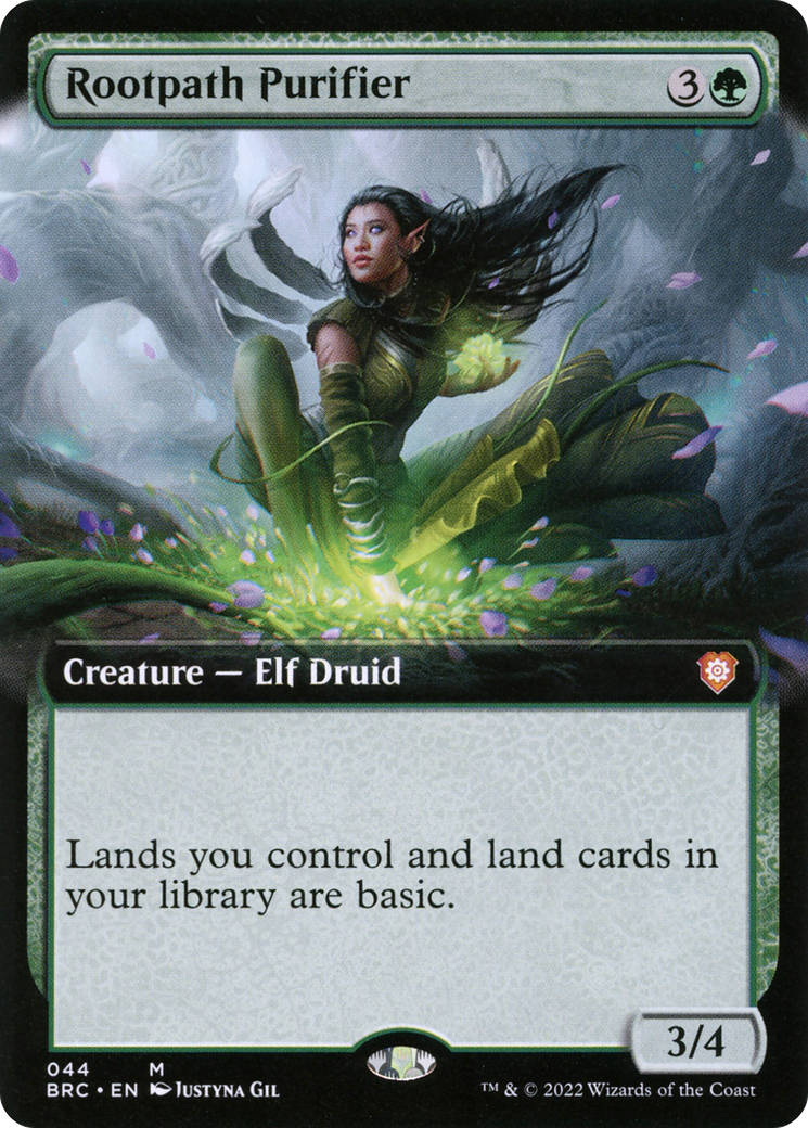 {R} Rootpath Purifier (Extended Art) [The Brothers' War Commander][BRC 044]