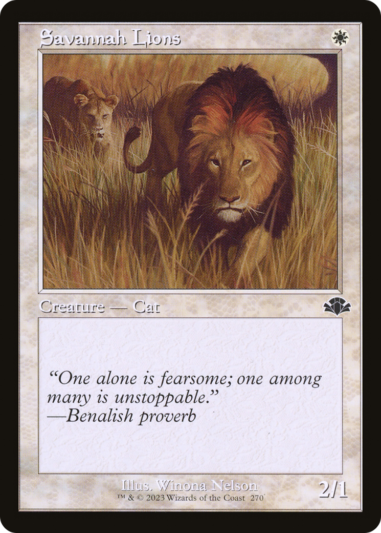 {C} Savannah Lions (Retro) [Dominaria Remastered][DMR 270]
