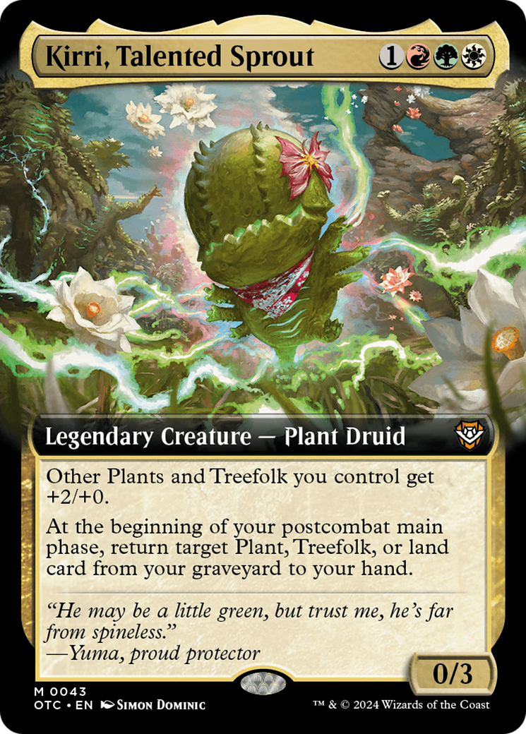 {R} Kirri, Talented Sprout (Extended Art) [Outlaws of Thunder Junction Commander][OTC 043]