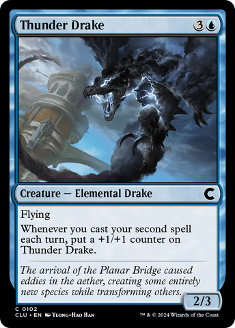 {C} Thunder Drake [Ravnica: Clue Edition][CLU 102]