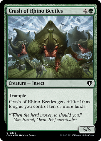 {C} Crash of Rhino Beetles [Commander Masters][CMM 279]