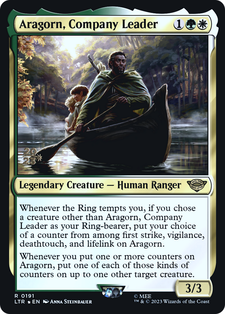 {R} Aragorn, Company Leader [The Lord of the Rings: Tales of Middle-Earth Prerelease Promos][PR LTR 191]