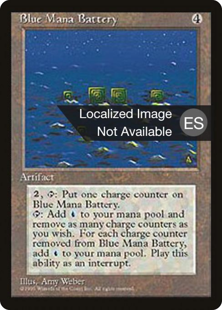 {F} Blue Mana Battery [Fourth Edition (Foreign Black Border)][FBB 4ED 300]