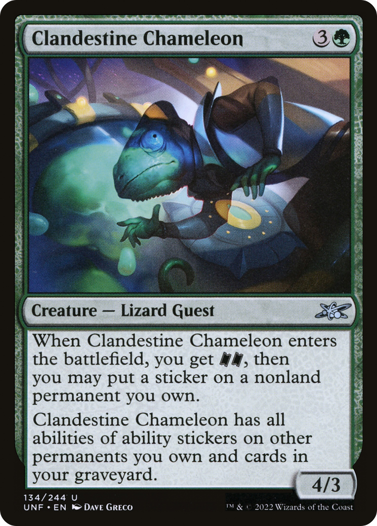 {C} Clandestine Chameleon [Unfinity][UNF 134]