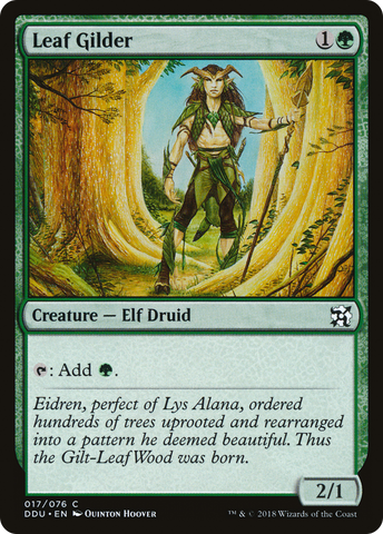 {C} Leaf Gilder [Duel Decks: Elves vs. Inventors][DDU 017]