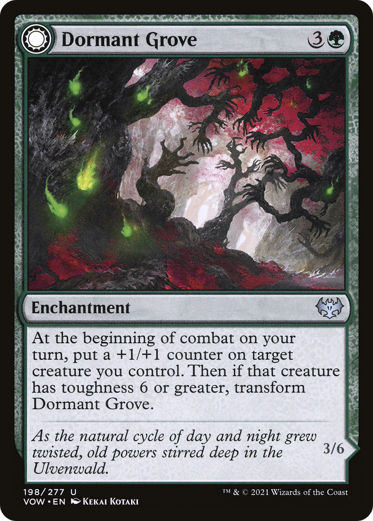 {C} Dormant Grove // Gnarled Grovestrider [Innistrad: Crimson Vow][VOW 198]