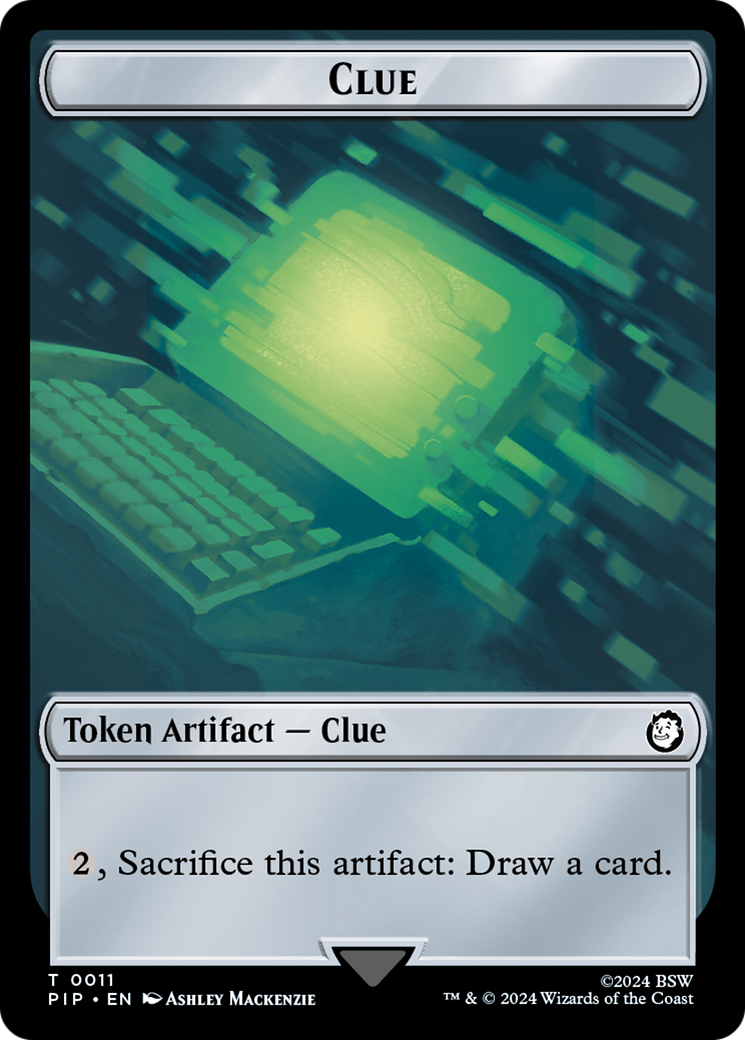 {T} Junk // Clue Double-Sided Token [Fallout Tokens][TPIP 15//11]