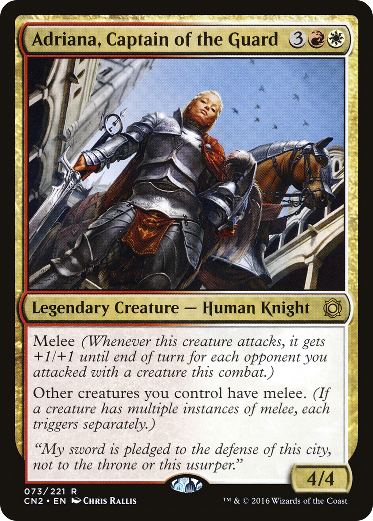 {R} Adriana, Captain of the Guard [Conspiracy: Take the Crown][CN2 073]