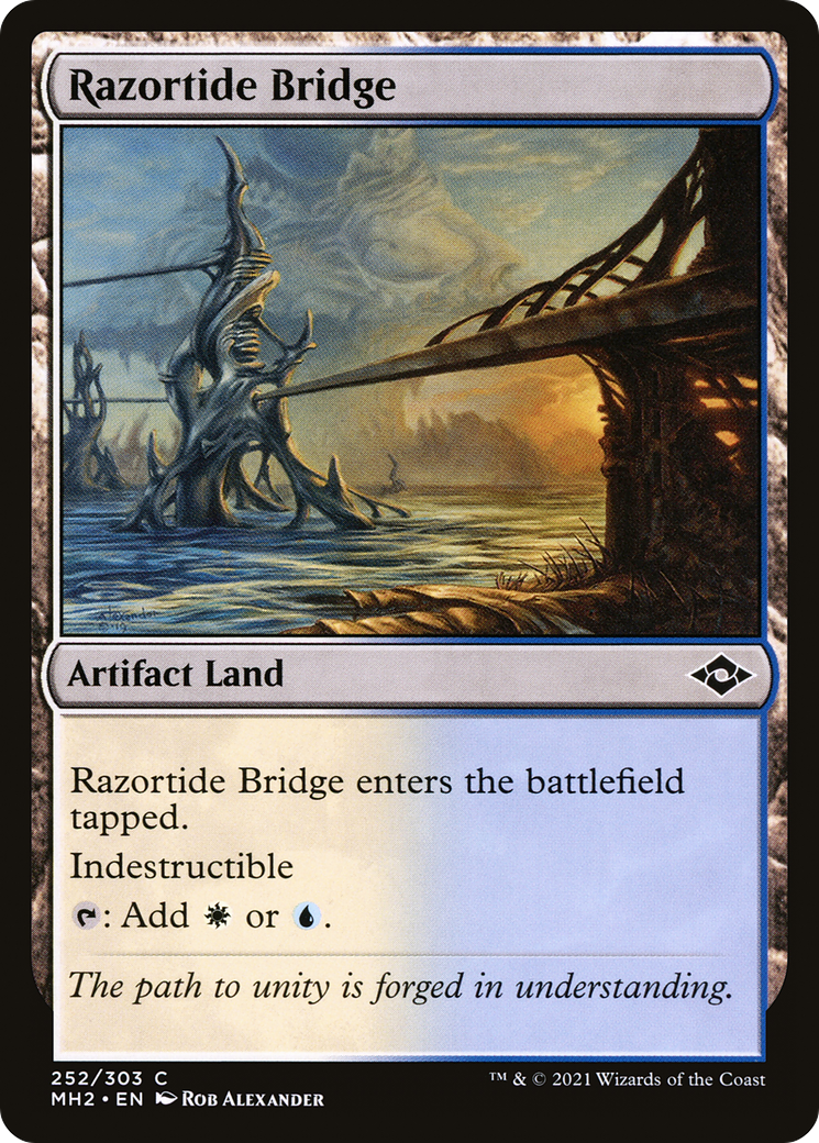 {C} Razortide Bridge (Foil) [Modern Horizons 2] [MH2 252]