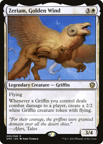 {R} Zeriam, Golden Wind [Dominaria United Commander][DMC 005]