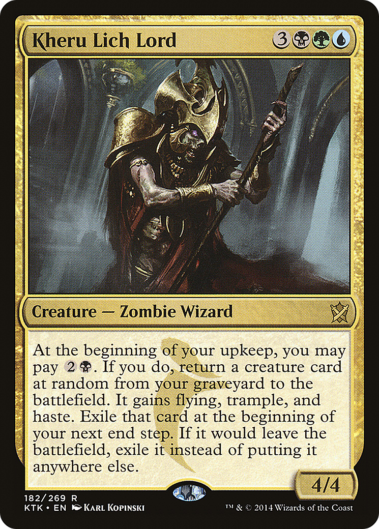{R} Kheru Lich Lord [Khans of Tarkir][KTK 182]