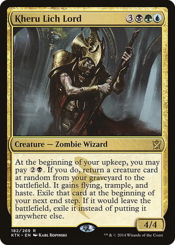 {R} Kheru Lich Lord [Khans of Tarkir][KTK 182]