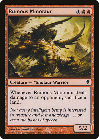 {C} Ruinous Minotaur [Zendikar][ZEN 145]