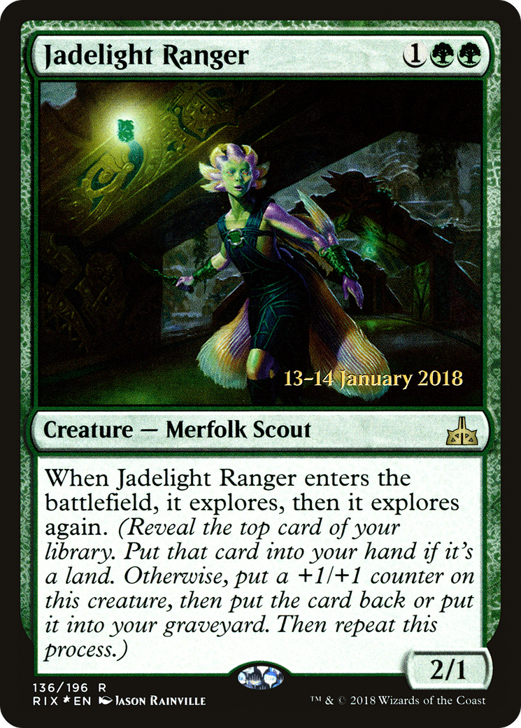 {R} Jadelight Ranger [Rivals of Ixalan Prerelease Promos][PR RIX 136]