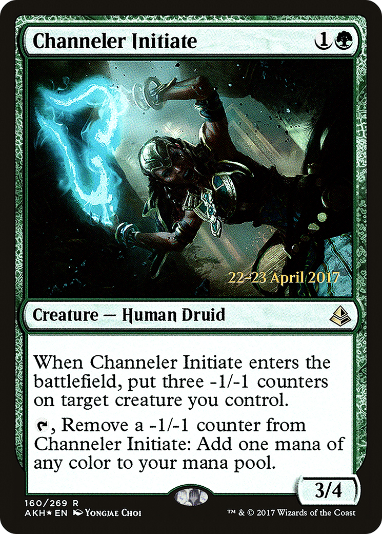 {R} Channeler Initiate [Amonkhet Prerelease Promos][PR AKH 160]