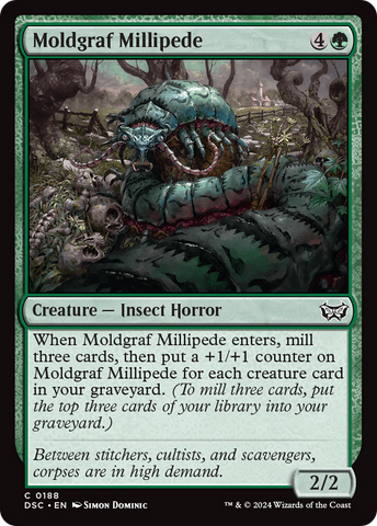 {C} Moldgraf Millipede [Duskmourn: House of Horror Commander][DSC 188]