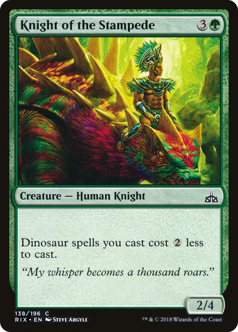 {C} Knight of the Stampede [Rivals of Ixalan][RIX 138]