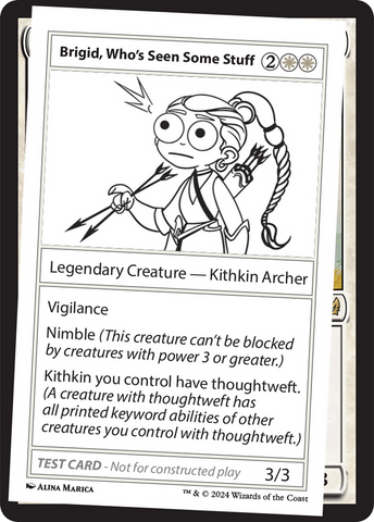 {C} Brigid, Who's Seen Some Stuff [Mystery Booster 2 Playtest Cards][MB2 PLAYTEST]