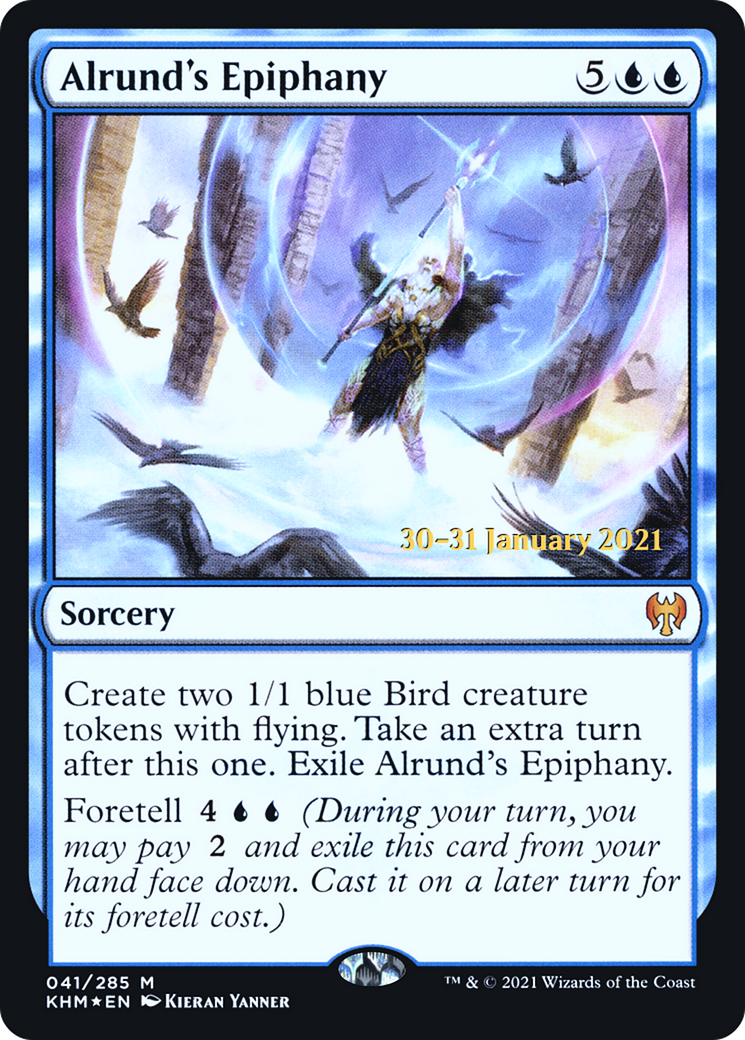 {R} Alrund's Epiphany [Kaldheim Prerelease Promos][PR KHM 041]