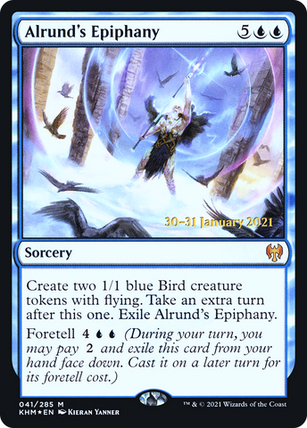 {R} Alrund's Epiphany [Kaldheim Prerelease Promos][PR KHM 041]