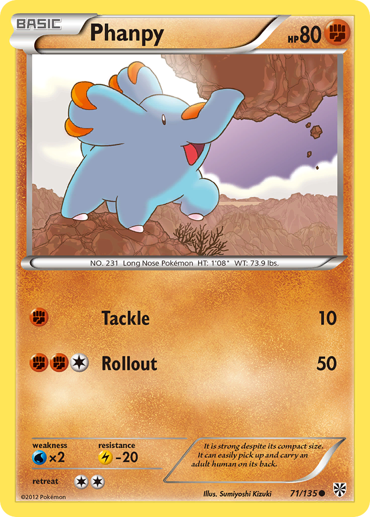[PKM-C] Phanpy (71/135) [Black & White: Plasma Storm]