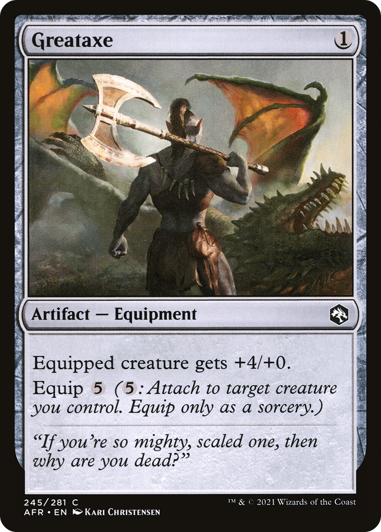 {C} Greataxe [Dungeons & Dragons: Adventures in the Forgotten Realms][AFR 245]