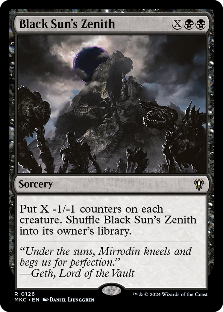 {R} Black Sun's Zenith [Murders at Karlov Manor Commander][MKC 126]
